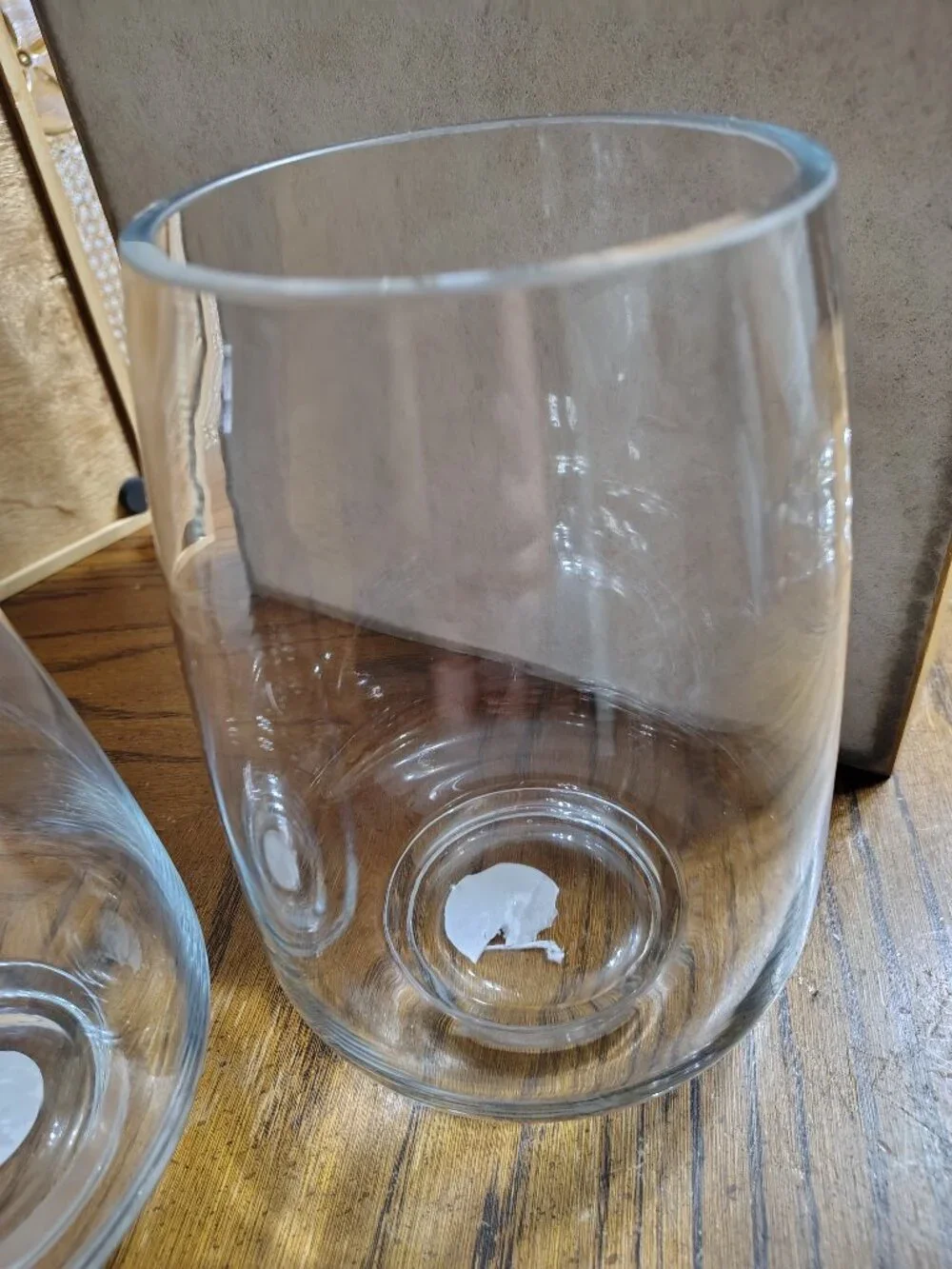 Two Hurricane Candle Holders